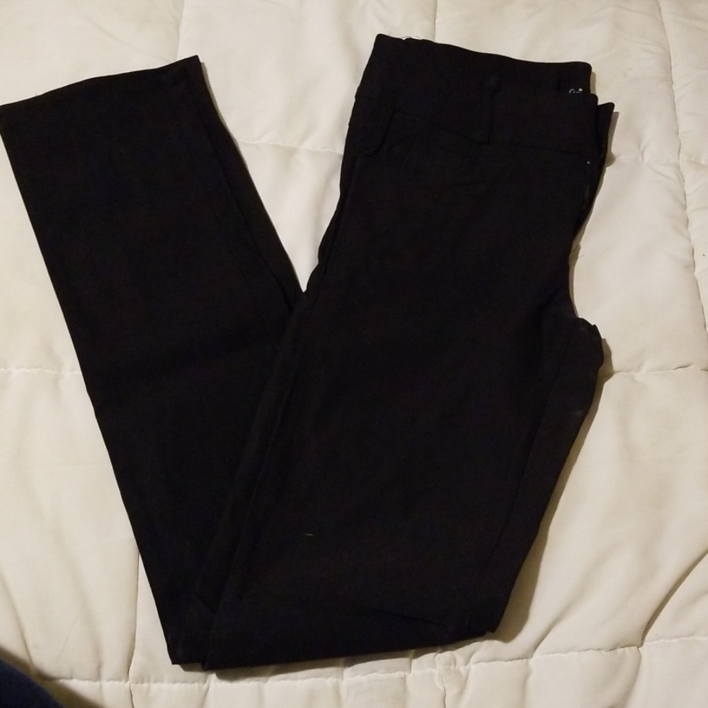 Black skinny dress ankle pants